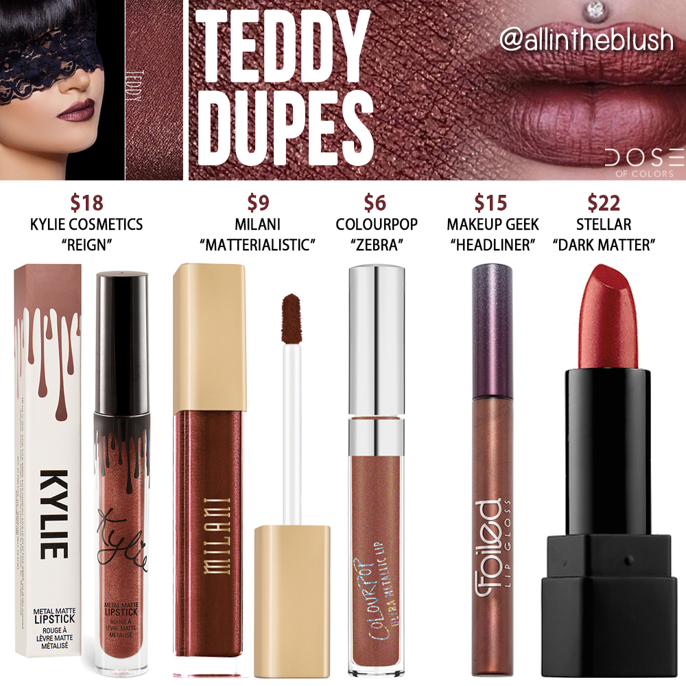 Dose of Colors Teddy Liquid Lipstick Dupes