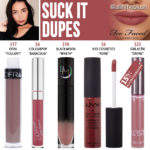 Too Faced Suck It Melted Matte Liquid Lipstick Dupes