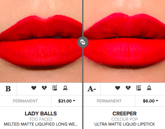 Too Faced Lady Balls Melted Matte Liquid Lipstick Dupes