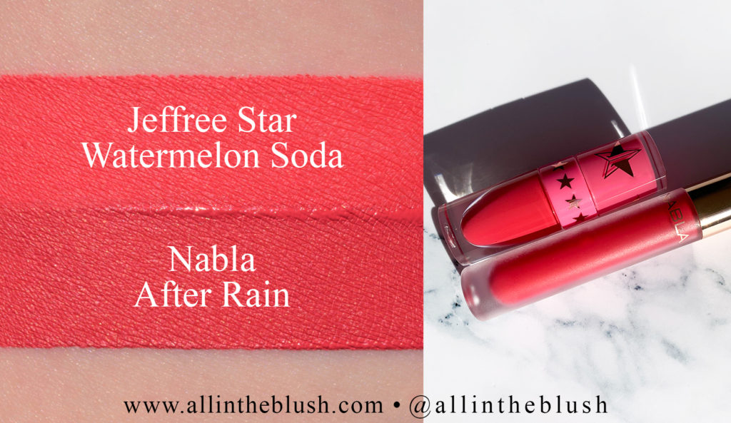 Jeffree Star Watermelon Soda Velour Liquid Lipstick Dupes