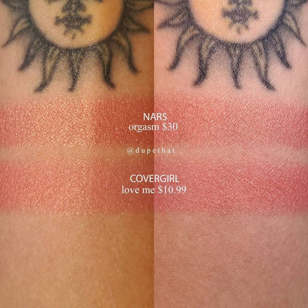 NARS Cosmetics Orgasm Blush Dupes