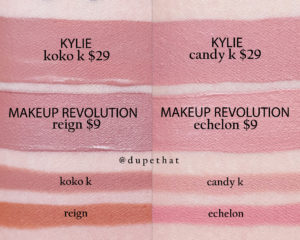 Kylie Cosmetics Candy K Liquid Lipstick Dupes - All In The Blush
