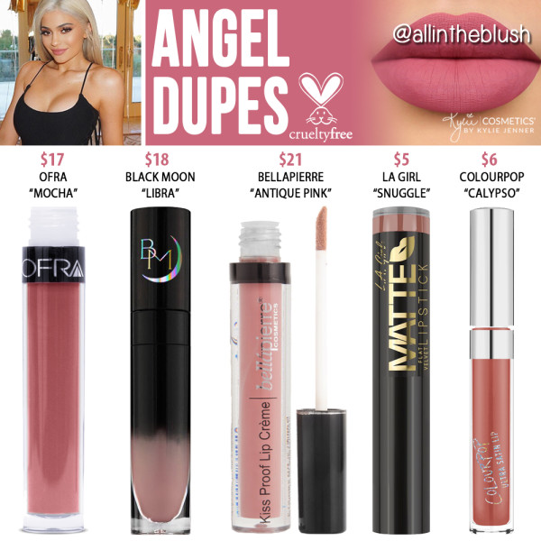 Kylie Cosmetics Angel Mini Matte Liquid Lipstick Dupes [20th Birthday