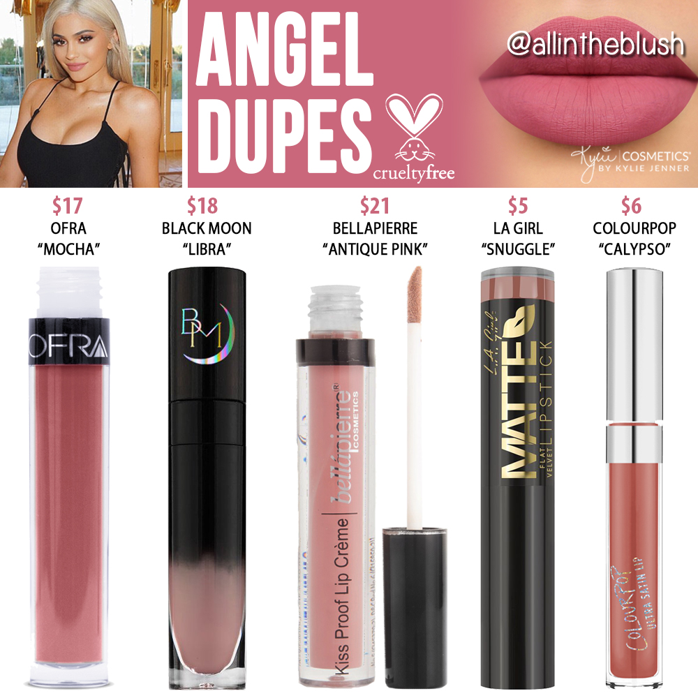 Kylie Cosmetics Angel Mini Matte Liquid Lipstick Dupes [20th Birthday Collection]