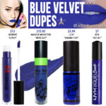 Jeffree Star Blue Velvet Velour Liquid Lipstick Dupes