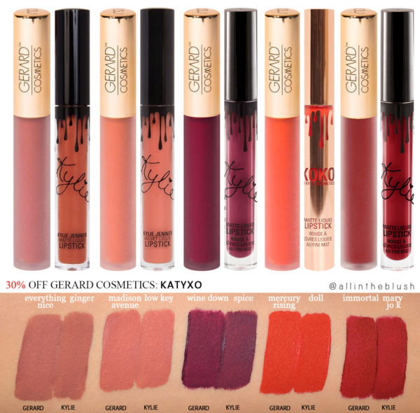 Kylie Cosmetics Ginger Liquid Lipstick Dupes All In The Blush