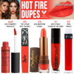 Dose of Colors Hot Fire Liquid Lipstick Dupes