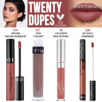 Kylie Cosmetics Twenty Lip Kit Dupes