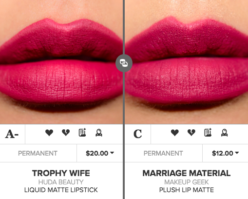Huda Beauty Trophy Wife Liquid Matte Lipstick Dupes