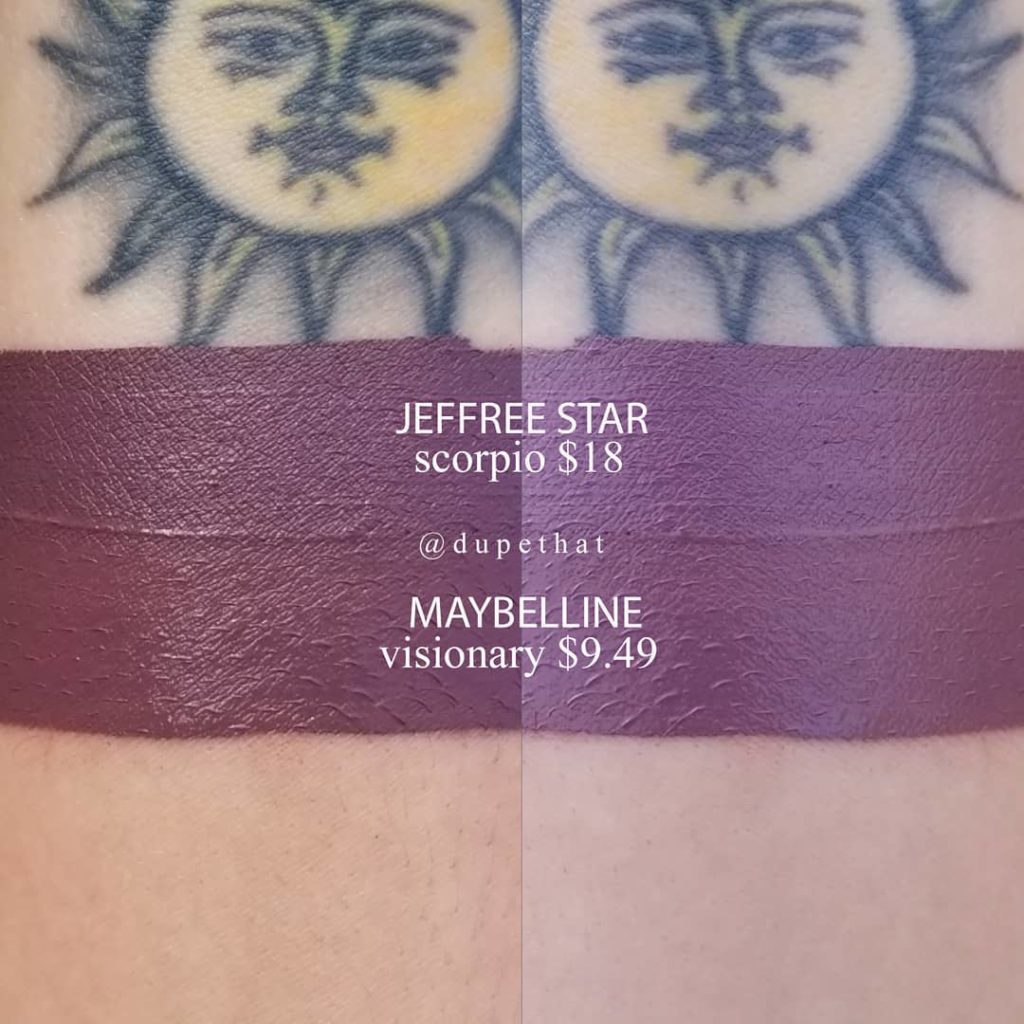 Jeffree Star Scorpio Velour Liquid Lipstick Dupes