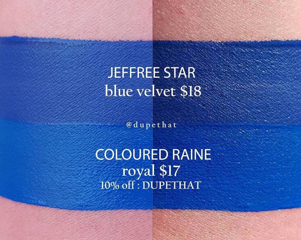 Jeffree Star Blue Velvet Velour Liquid Lipstick Dupes All In The Blush