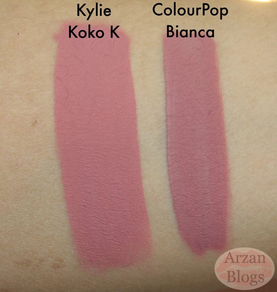 Kylie Cosmetics Koko K Liquid Lipstick Dupes