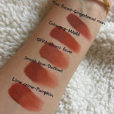 Too Faced Gingerbread Man Melted Matte Liquid Lipstick Dupes