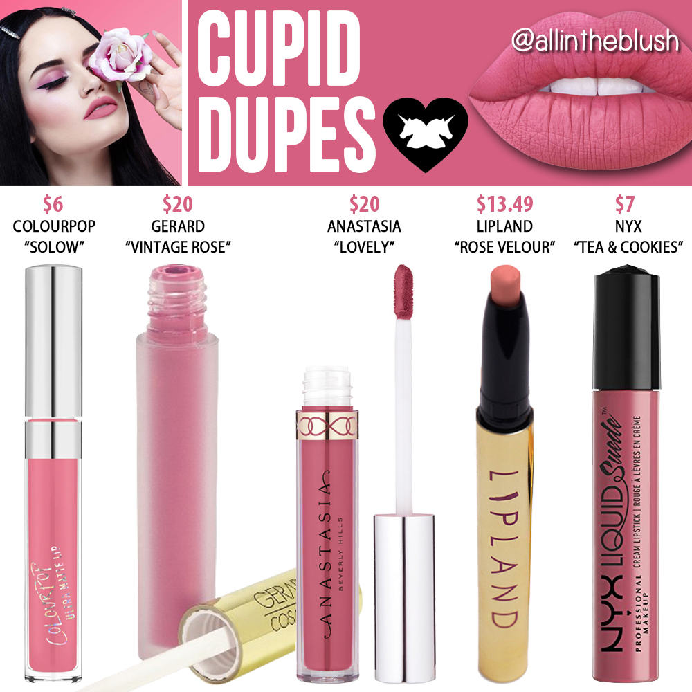 Lime Crime Cupid Velvetine Dupes