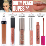 Kylie Cosmetics Dirty Peach Liquid Lipstick Dupes