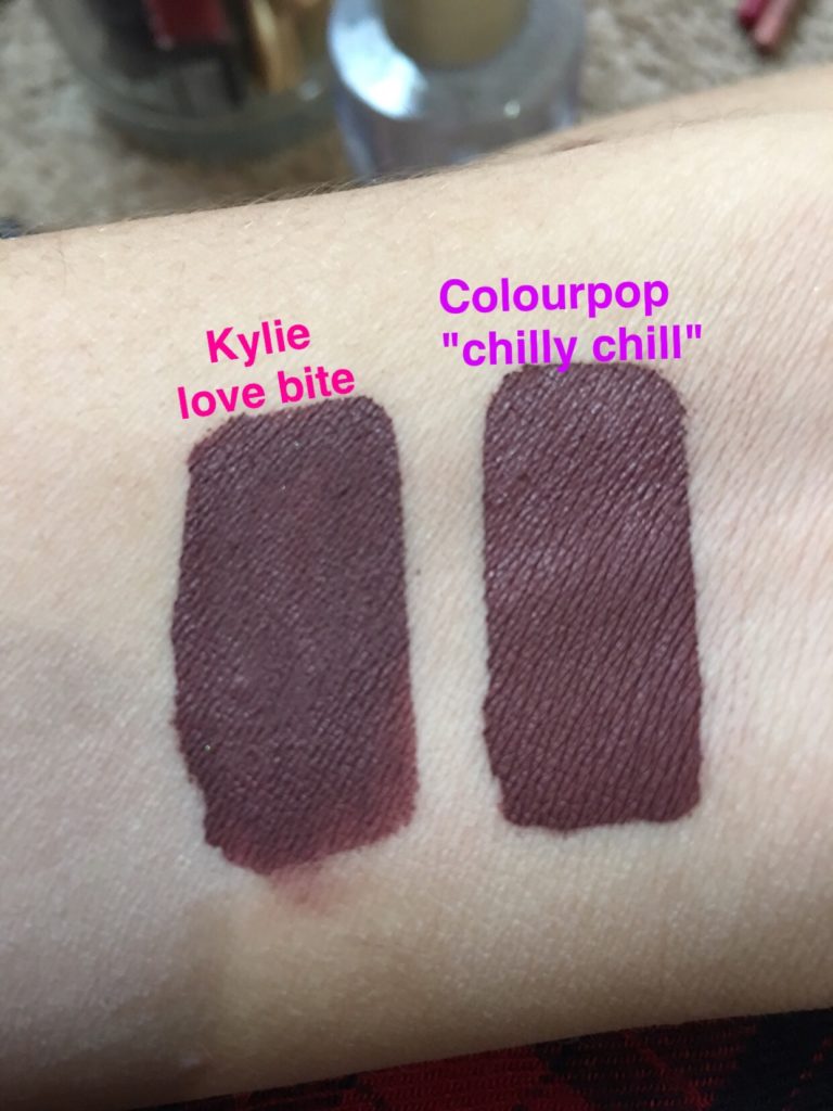Kylie Cosmetics Love Bite Liquid Lipstick Dupes