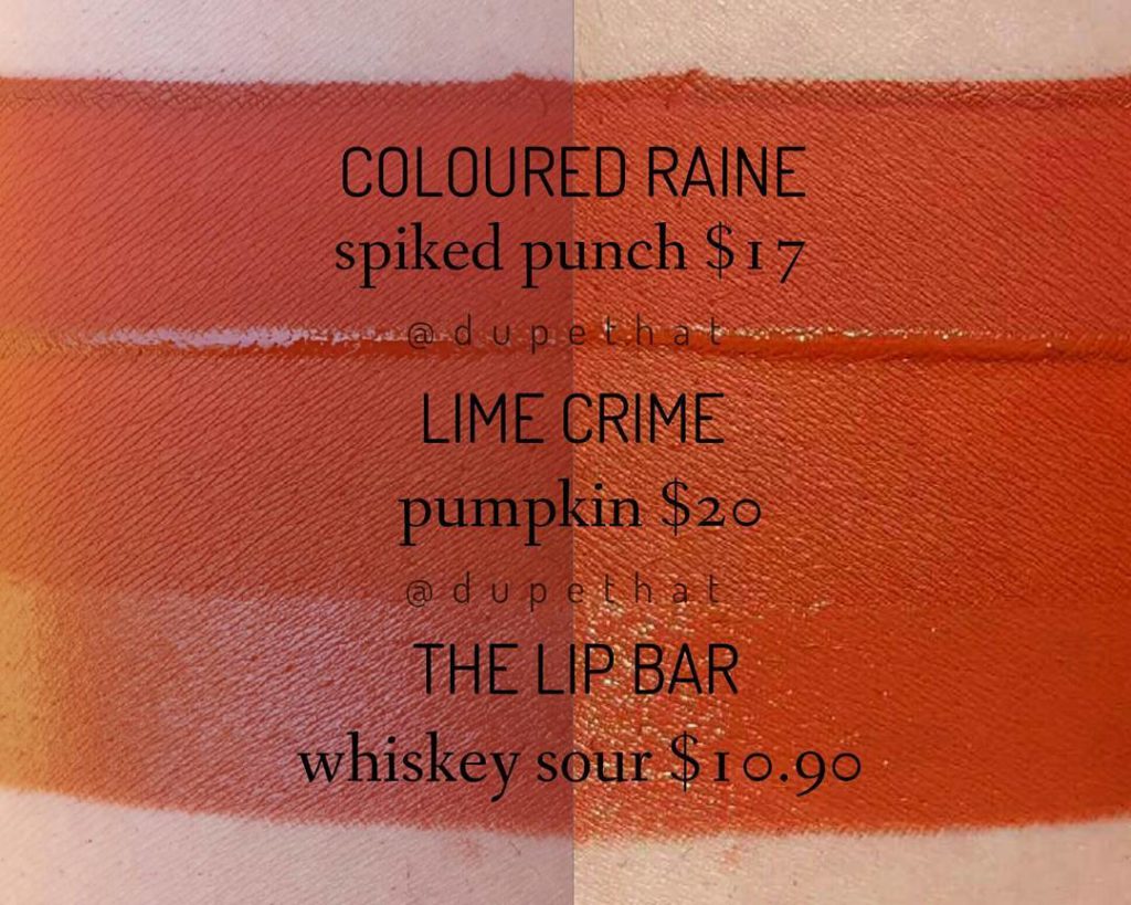 Too Faced Gingerbread Man Melted Matte Liquid Lipstick Dupes