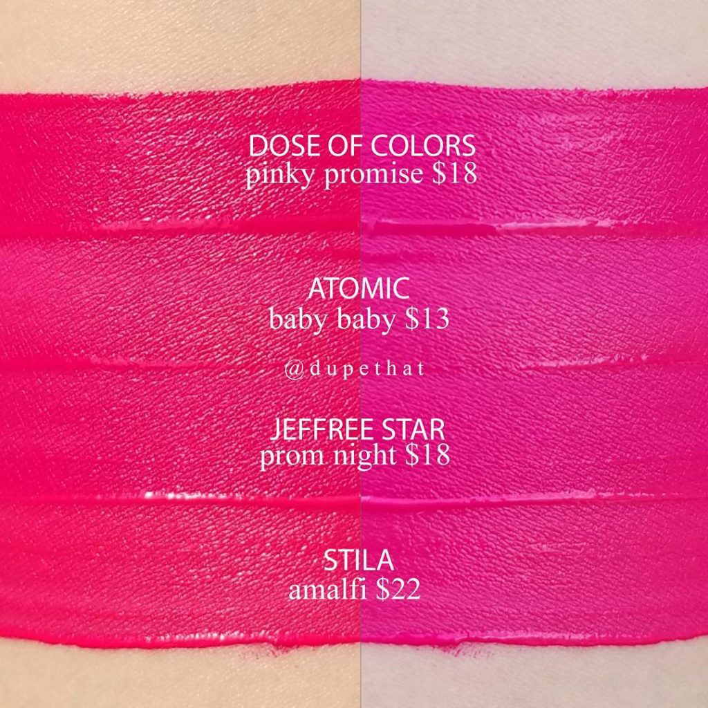 Jeffree Star Prom Night Velour Liquid Lipstick Dupes