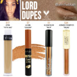 Kylie Cosmetics Lord Metallic Liquid Lipstick Dupes