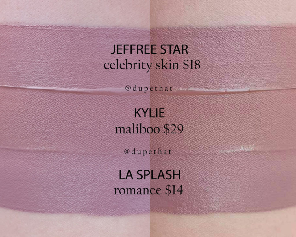 Huda Beauty Venus Liquid Matte Lipstick Dupes