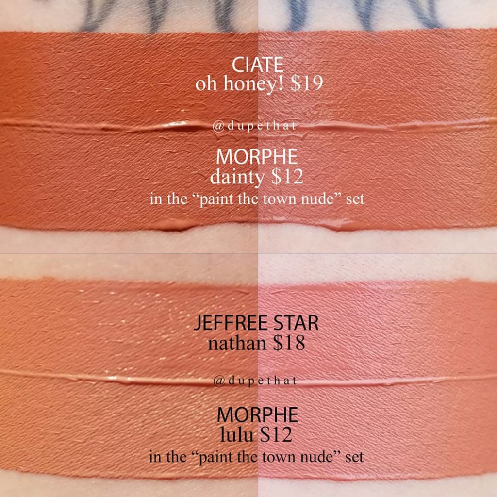 Jeffree Star Nathan Velour Liquid Lipstick Dupes