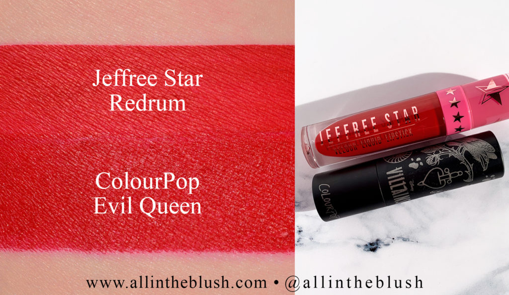 Jeffree Star Redrum Velour Liquid Lipstick Dupes