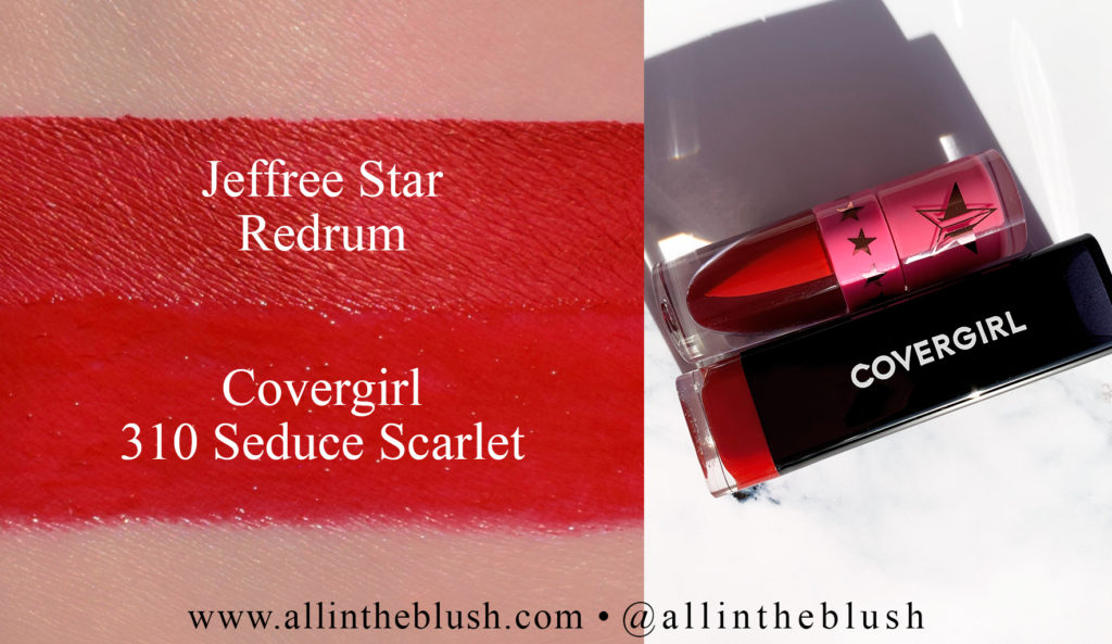 Jeffree Star Redrum Velour Liquid Lipstick Dupes