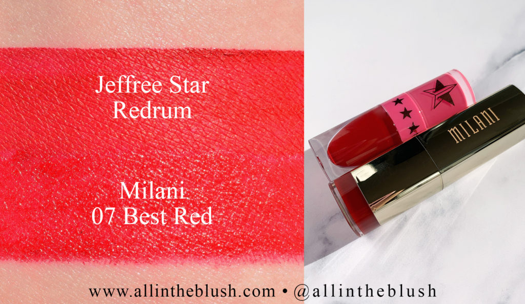 Jeffree Star Redrum Velour Liquid Lipstick Dupes
