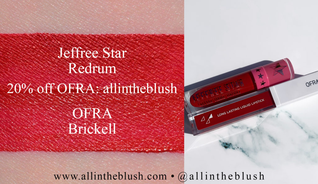 Jeffree Star Redrum Velour Liquid Lipstick Dupes