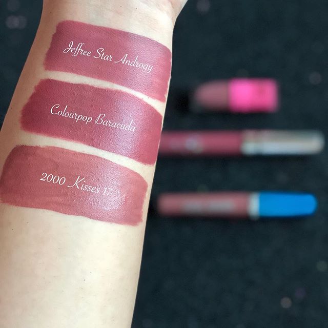 Jeffree Star Androgyny Velour Liquid Lipstick Dupes. 