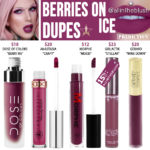Jeffree Star Berries on Ice Velour Liquid Lipstick Prediction Dupes