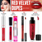 Kylie Cosmetics Red Velvet Velvet Liquid Lipstick Prediction Dupes