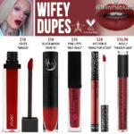 Jeffree Star Wifey Velour Liquid Lipstick Dupes