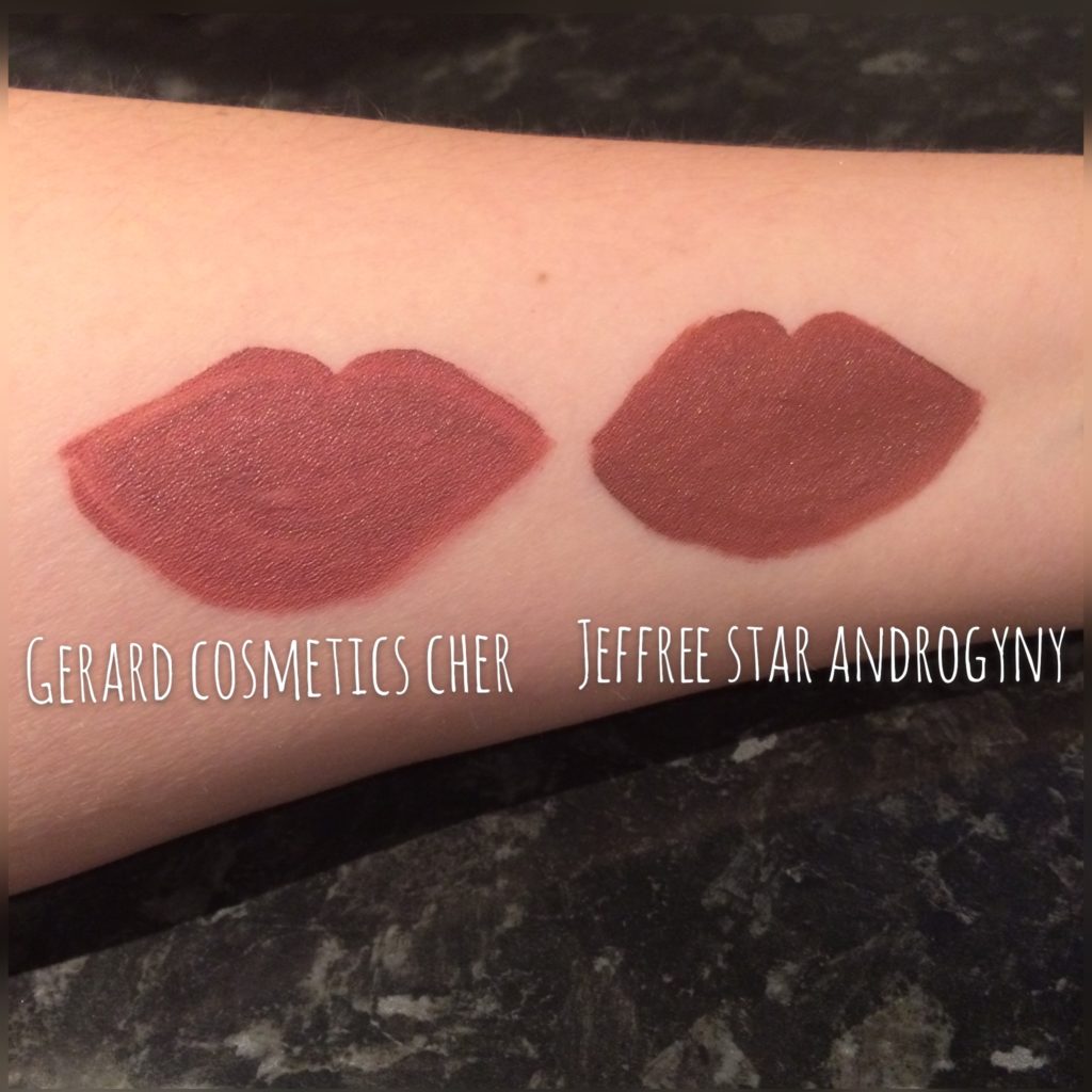 Jeffree Star Androgyny Velour Liquid Lipstick Dupes