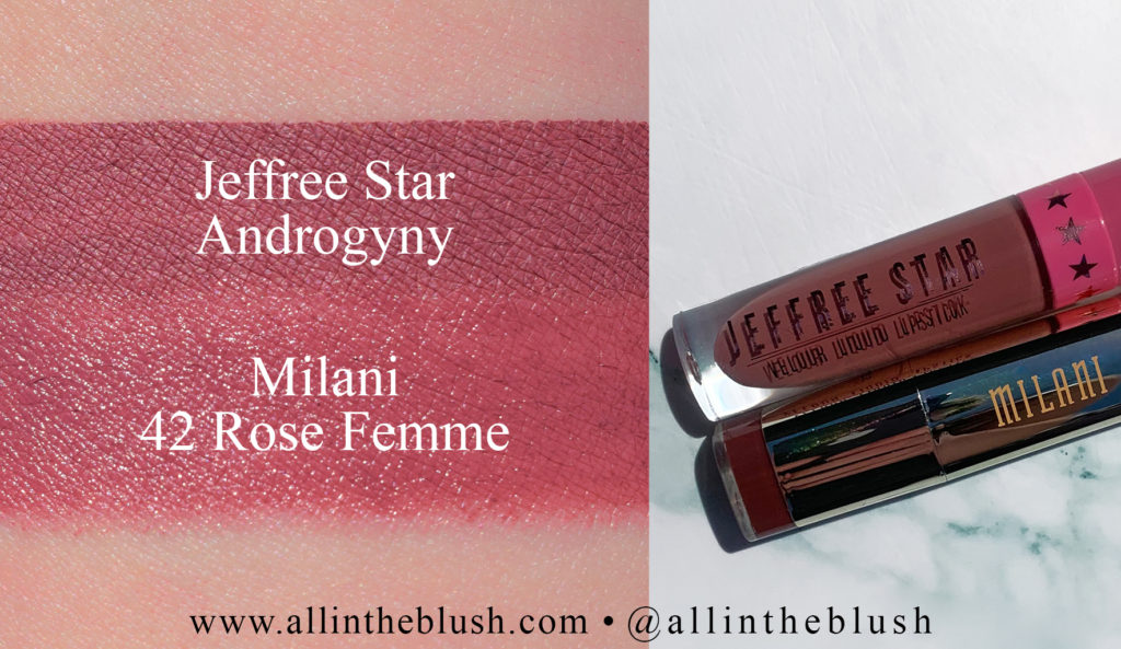 Jeffree Star Androgyny Velour Liquid Lipstick Dupes