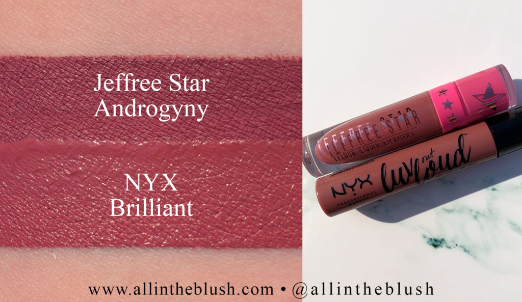 Jeffree Star Androgyny Velour Liquid Lipstick Dupes
