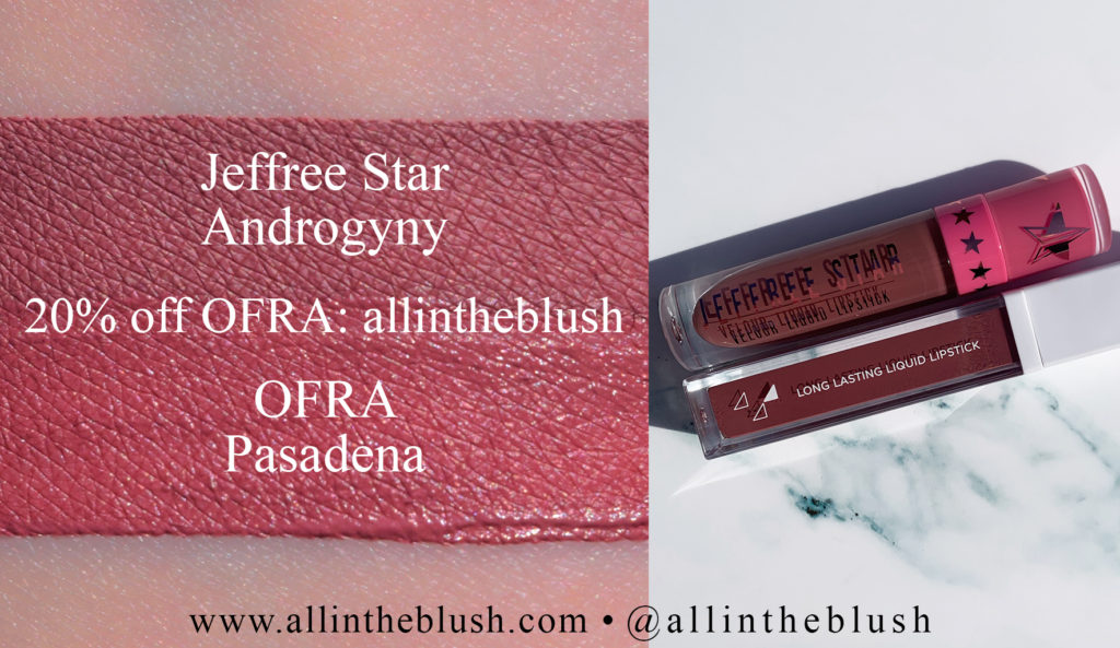 Jeffree Star Androgyny Velour Liquid Lipstick Dupes