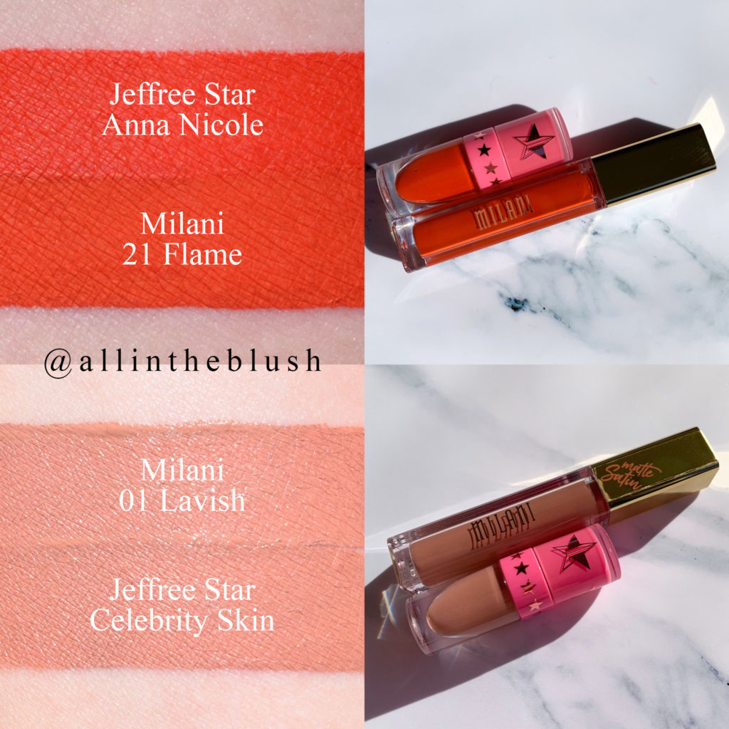 Jeffree Star Anna Nicole Velour Liquid Lipstick Dupes