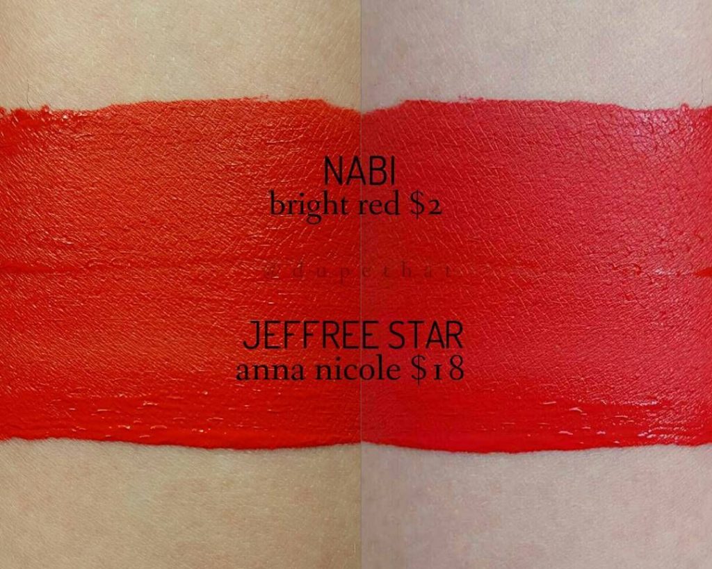 Jeffree Star Anna Nicole Velour Liquid Lipstick Dupes