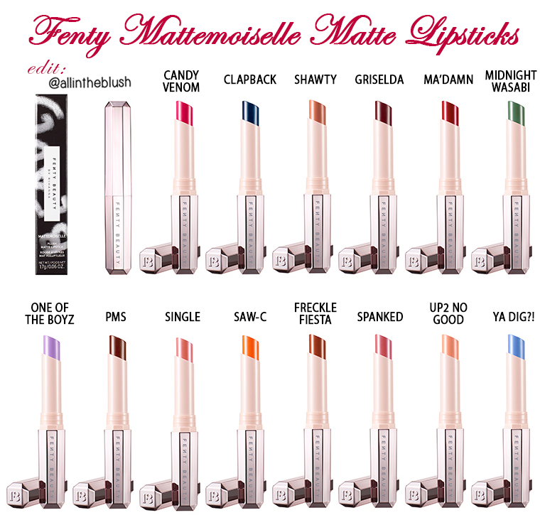 Fenty Beauty Mattemoiselle Plush Matte Lipstick For Spring 18 All In The Blush