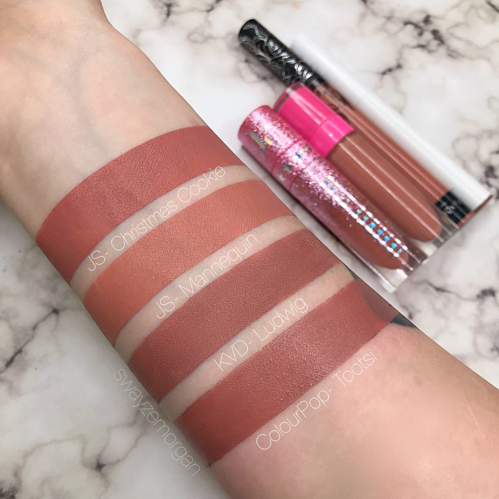 Jeffree Star Christmas Cookie Velour Liquid Lipstick Dupes