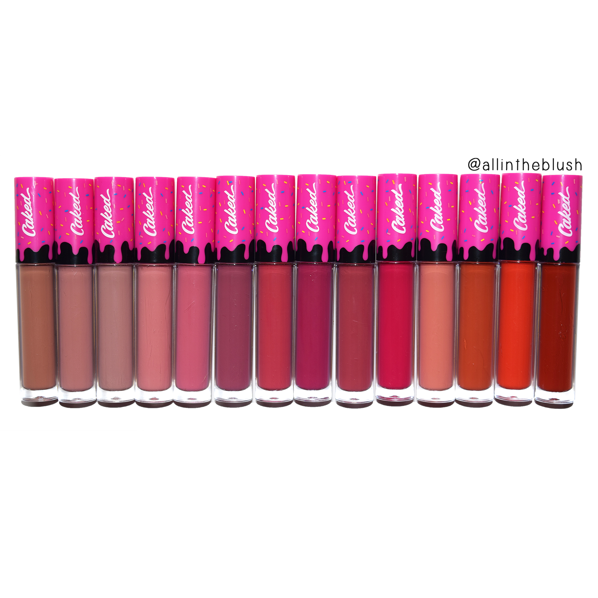 Swatching the Half Caked Makeup Lip Fondant Lipsticks