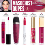 Jeffree Star Masochist Velour Liquid Lipstick Dupes
