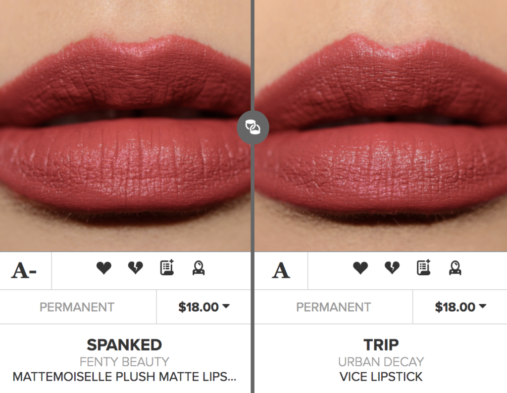 Fenty Beauty Spanked Mattemoiselle Plush Matte Lipstick Dupes