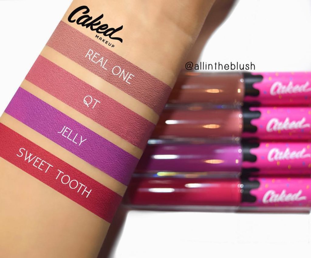 Caked Makeup Lip Fondant Swatches