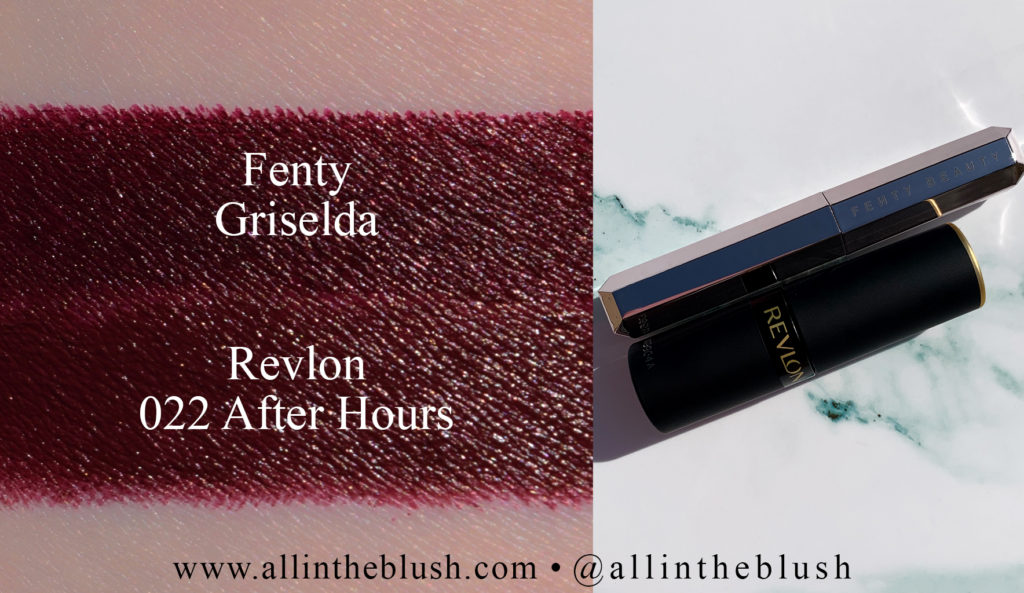 Fenty Beauty Griselda Mattemoiselle Plush Matte Lipstick Dupes