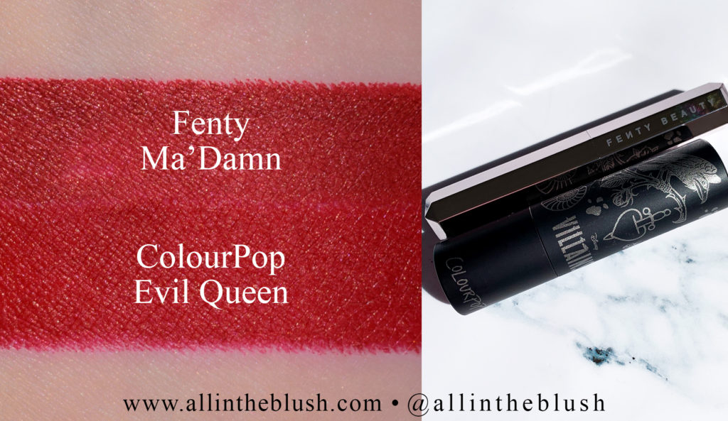 Fenty Beauty Ma'Damn Mattemoiselle Plush Matte Lipstick Dupes