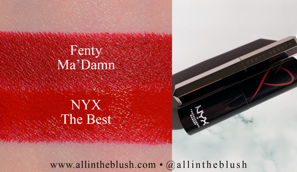 Fenty Beauty Ma'Damn Mattemoiselle Plush Matte Lipstick Dupes