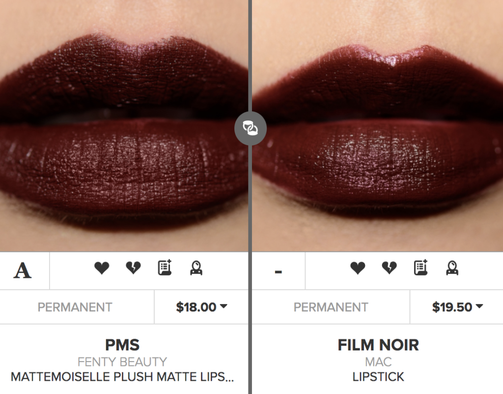 Fenty Beauty PMS Mattemoiselle Plush Matte Lipstick Dupes