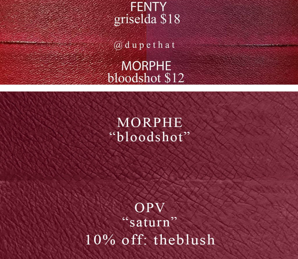 Fenty Beauty Griselda Mattemoiselle Plush Matte Lipstick Dupes